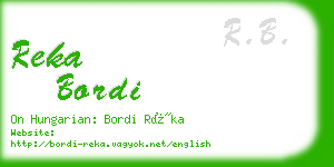 reka bordi business card